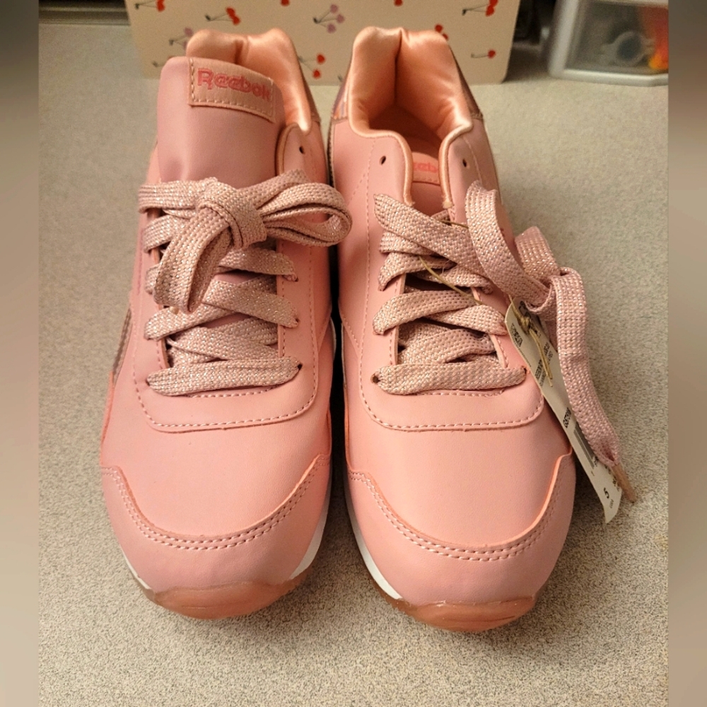 Pink Rebook Shoes